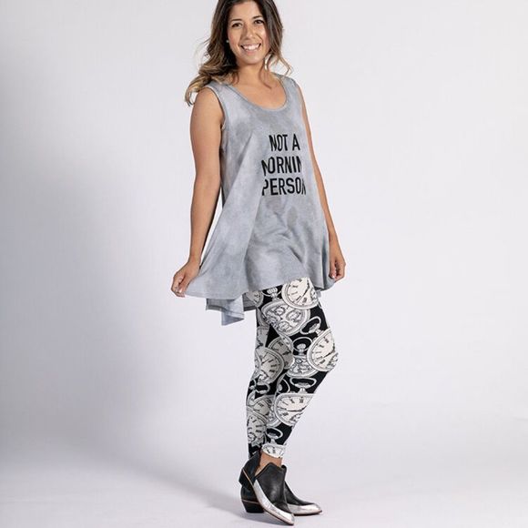 LuLaRoe Perfect Tank Top Red Checked Size XS Oversized Swing - Picture 6 of 7